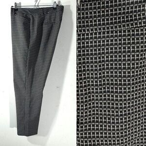 WHBM Geometric Print Slim Ankle Pants